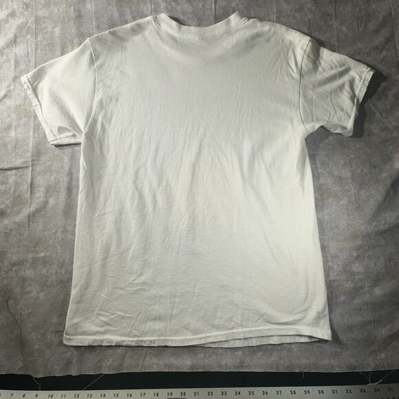 NIRVANA White and Yellow Short Sleeve Tee Iconic Smiley Design - Picture 6 of 6